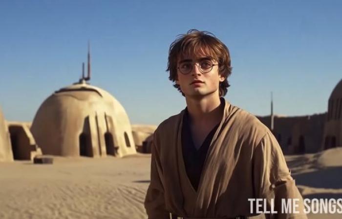 He imagines the fusion between the universes of Star Wars and Harry Potter