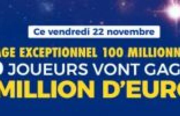 EuroMillions Friday November 22, 2024: 189 million euros to be won + 100 million at MyMillion! – FDJ