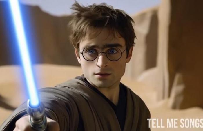 He imagines the fusion between the universes of Star Wars and Harry Potter