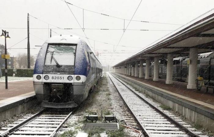 Snow in Normandy. Trains stopped, passengers evacuated, SNCF traffic suspended