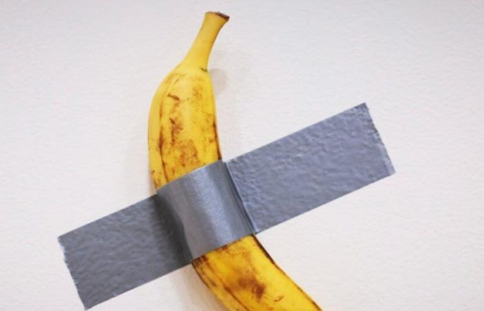 Duct-taped banana sells for more than $6 million at auction