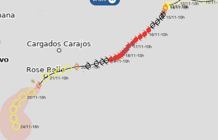 Bheki becomes a moderate tropical storm again