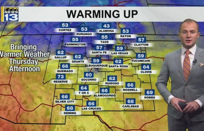 Warmer weather returns starting Thursday