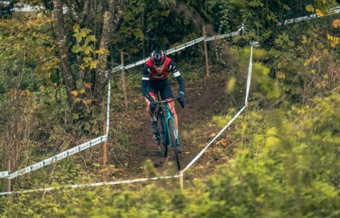 Creusot Cyclisme: Hugo Antunes on the podium at the regional cyclo cross Challenge