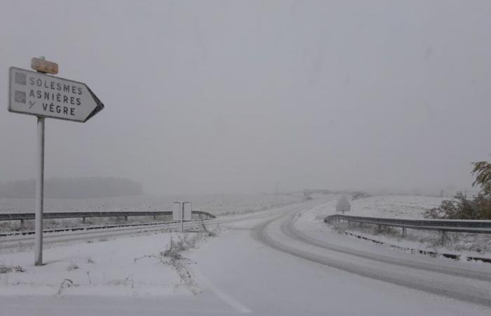 heavy snowfall in Sarthe, live update on the roads