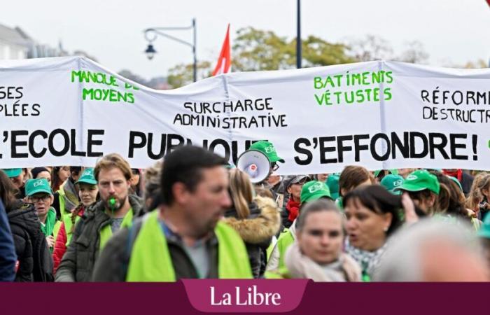 Strike by French-speaking teachers on November 26: “It is not classes, but entire schools that will have to close”