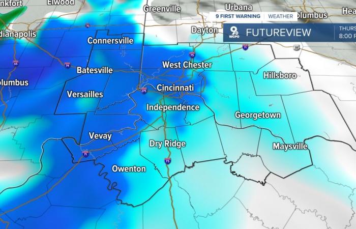 TIMELINE: Snow Moving In