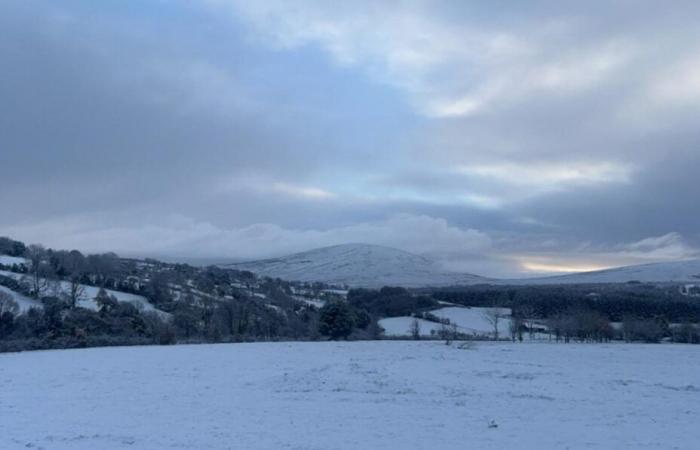 Snowy scenes in parts of County Derry as temperatures drop overnight