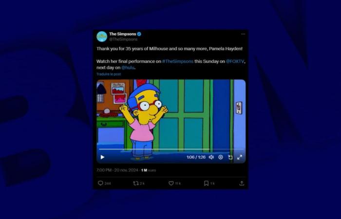 Milhouse’s voice retires, 35 years after its debut