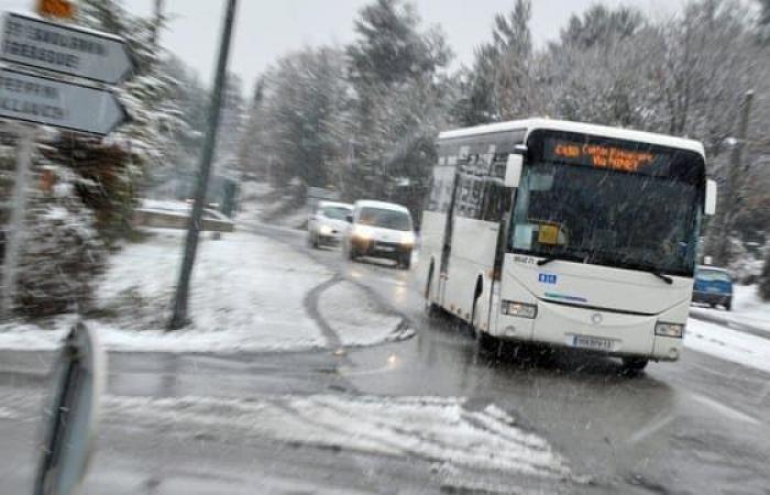 school transport banned from this Thursday evening, frost expected overnight