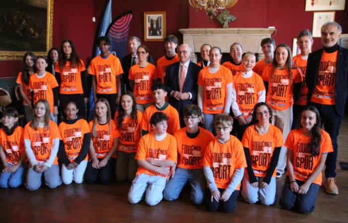 Twenty-eight young athletes from Fougères honored