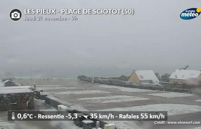 Weather monitoring: gust to 155 km/h in the west, snow in Île-de-France