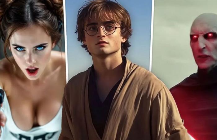 He imagines the fusion between the universes of Star Wars and Harry Potter