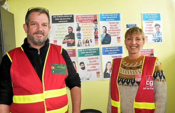 CPAM and Caf du Finistère agents on strike