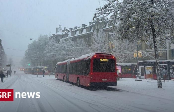 Nothing works anymore – First snow brings public transport to a standstill in Bern – News