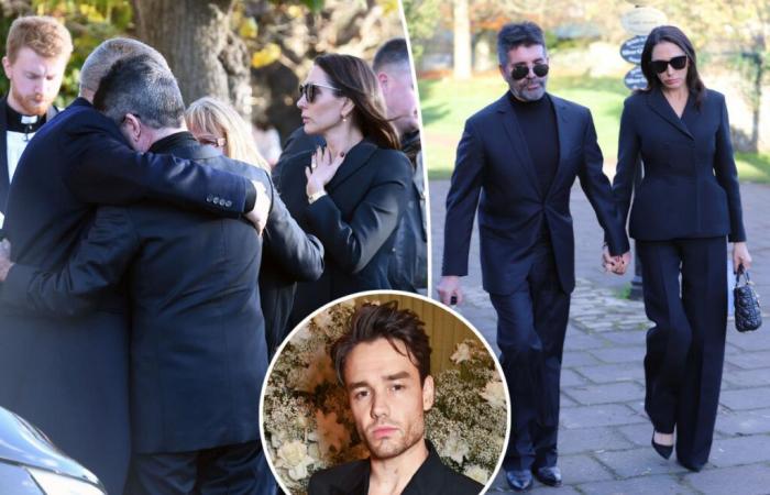 Simon Cowell breaks down crying, hugs Liam Payne’s parents at late singer’s UK funeral