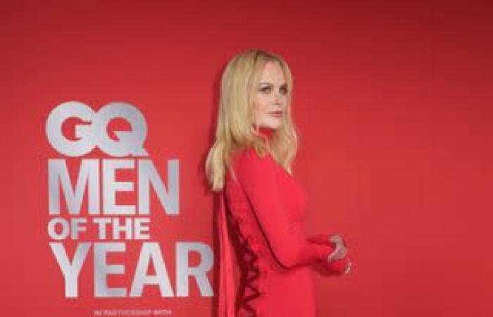 Nicole Kidman’s Slinky Red Hot Dress Laced All the Way Up Her Back