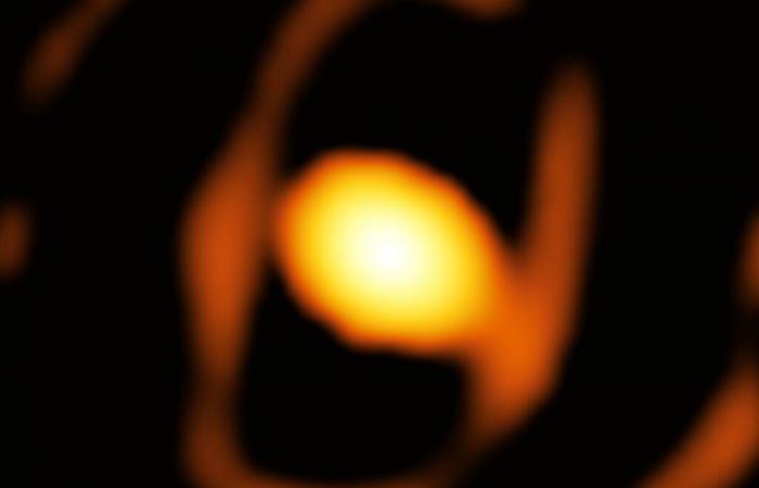 This is the first close-up photo of a star outside our galaxy