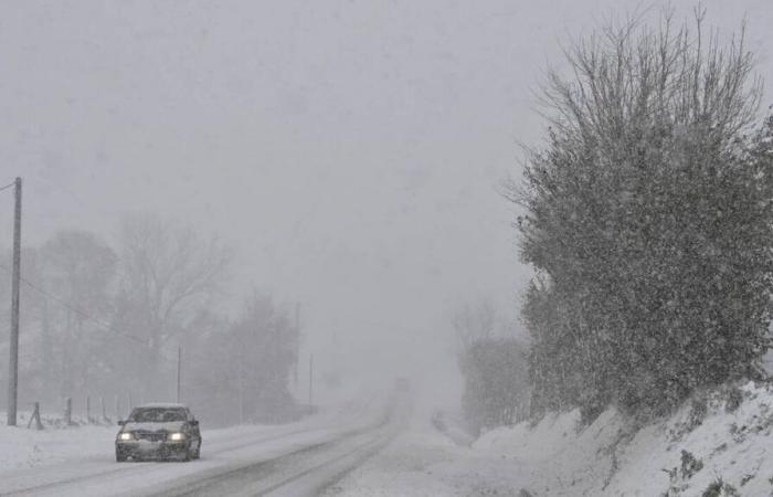 the snow surprised by its intensity in the Channel