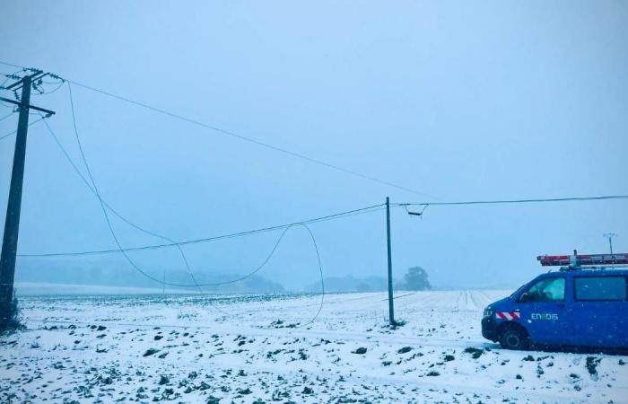 LIVE – Caetano Depression: 14,500 customers still without electricity in Eure-et-Loir, 2 to 3 cm of snow expected this morning in Yvelines