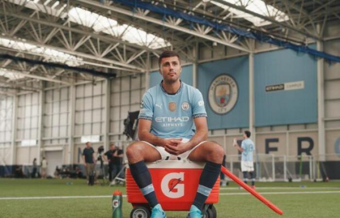 Rodri. The Ballon d'or is back in action… in advertising