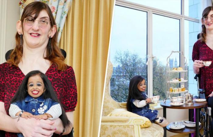 World’s Shortest Woman Meets World’s Tallest Woman for Afternoon Tea