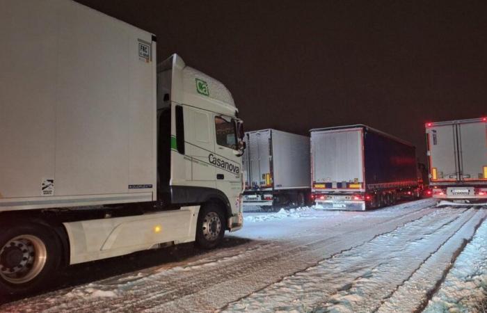 REPORT – Stuck on the A36 near Montbéliard because of snow