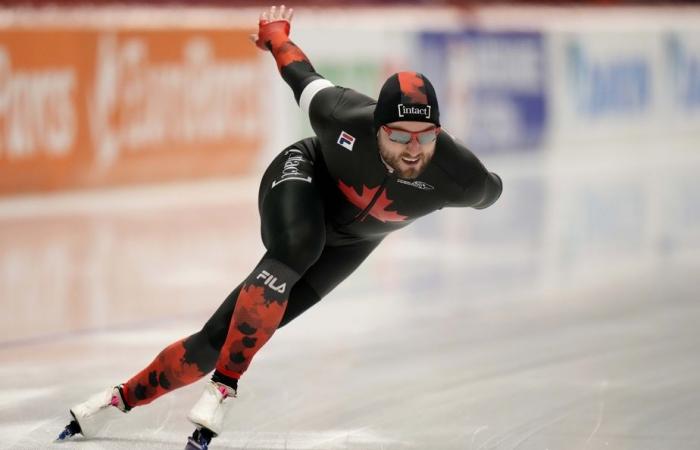 Long track speed skating | Laurent Dubreuil wins silver in the 500m at the Nagano World Cup