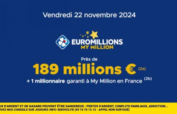 189 million euros are up for grabs in EuroMillions today, try your luck