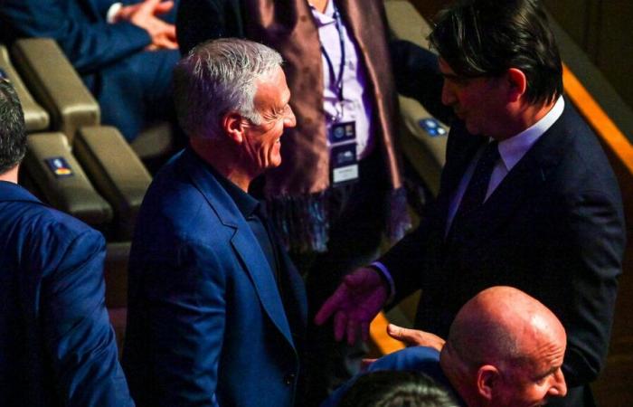 League of Nations: the smiling reaction of Didier Deschamps after the draw for the France-Croatia quarter