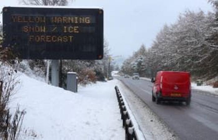 Schools closed as frozen Britain covered by snow before rain deluge arrives this weekend – UK weather live