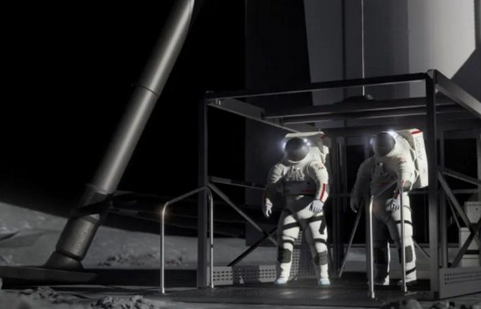 In images, NASA and SpaceX reveal how astronauts will descend to the surface of the Moon