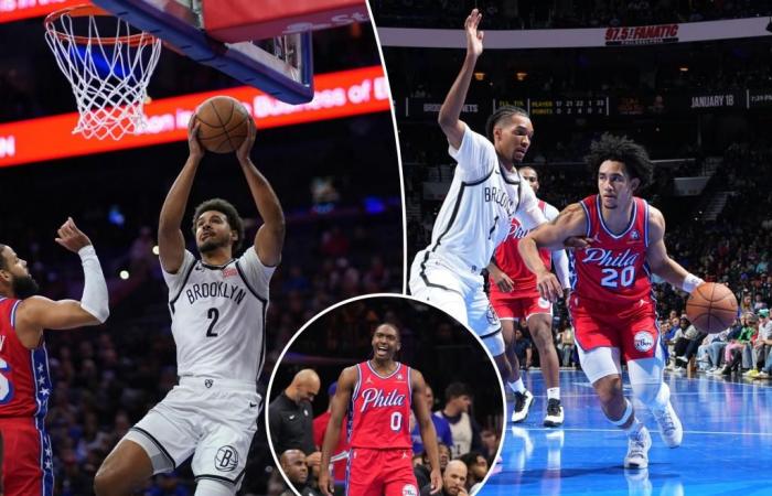 Nets waste Cam Johnson’s career night in sloppy loss to 76ers