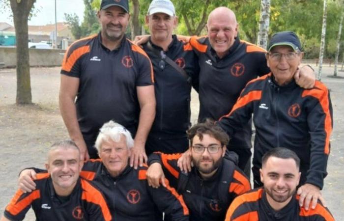 Pétanque / Provençal game: the members of the Boule d’Or de Balaruc saw triple