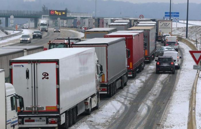 Snow and ice: the A36 closed to trucks between Mulhouse in Haut-Rhin and Saint-Vit in Doubs