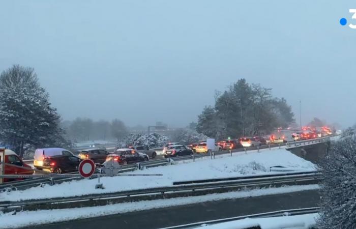 “Five minutes journey, but 1h20 with snow”, difficult evening on the roads in Île-de-France