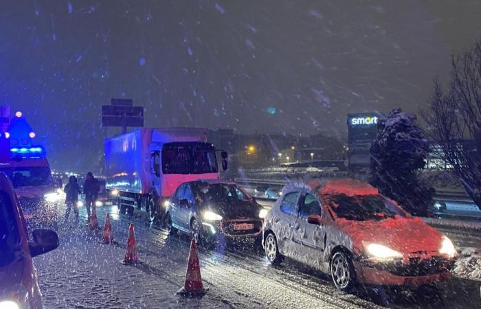 “Five minutes journey, but 1h20 with snow”, difficult evening on the roads in Île-de-France