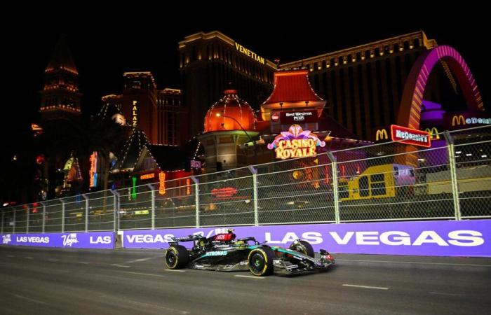 Formula 1: in the streets of Las Vegas, Lewis Hamilton marks his territory in testing