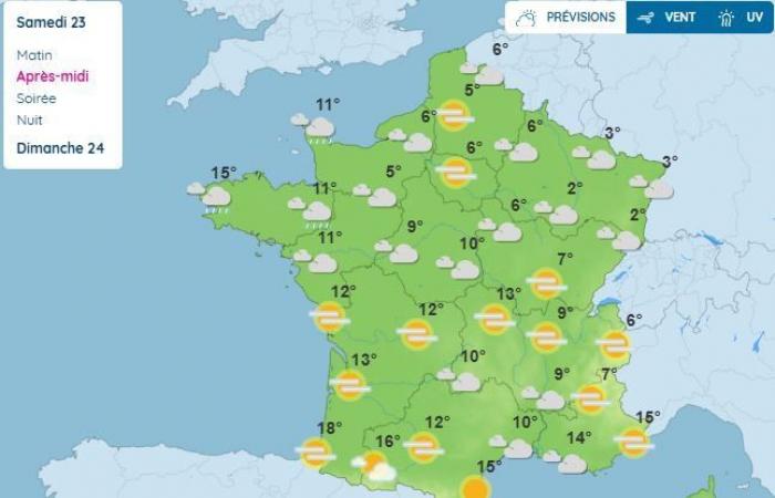 Weekend weather in Occitania: return of sunny spells, strong mild weather and southerly wind… up to 25°C at the foot of the Pyrenees!