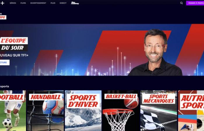 TF1+: L’Equipe now has a dedicated corner