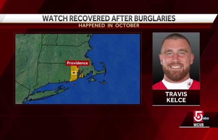 Chiefs’ Travis Kelce’s stolen watch recovered in Rhode Island