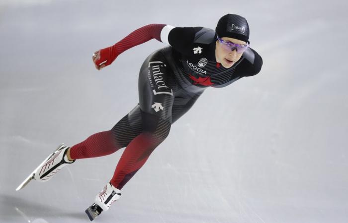 Long track speed skating | Laurent Dubreuil wins silver in the 500m at the Nagano World Cup