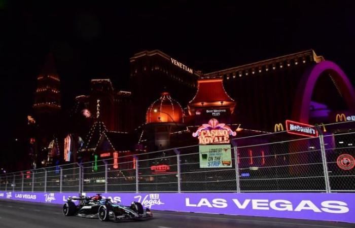 George Russell in pole position for the Las Vegas GP, Pierre Gasly third in qualifying