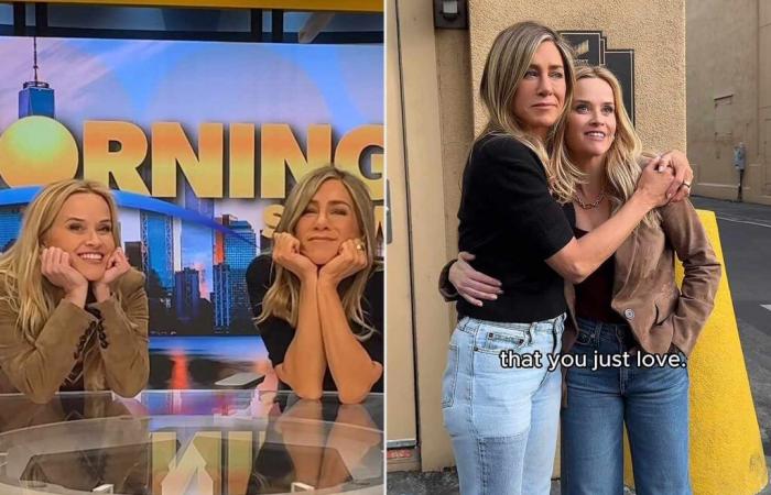 Reese Witherspoon, Jennifer Aniston Have ‘BFF’ Time on ‘The Morning Show’