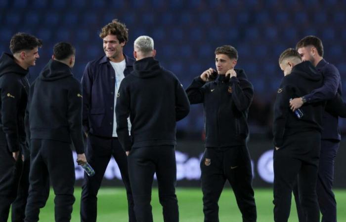 Reunion of Marcos Alonso with his former teammates at Celta-Barça