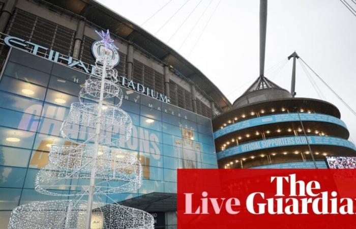 Manchester City v Tottenham: Premier League – live | Premier League