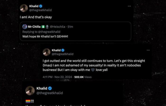 Khalid Comes Out As Gay, Says He Was Outed