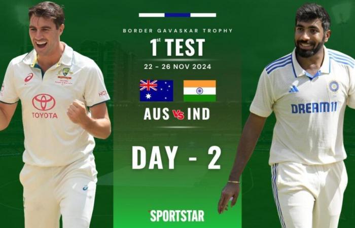 Australia vs India Live Score, Border-Gavaskar Trophy 2024/25 1st Test Day 2: AUS 104; Bumrah picks five; Jaiswal, Rahul open