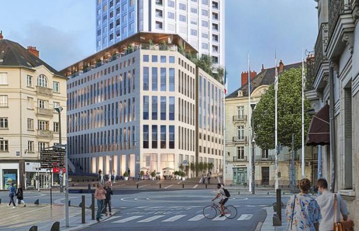 Emptied of its offices, the Brittany Tower will offer a free belvedere 100 m high