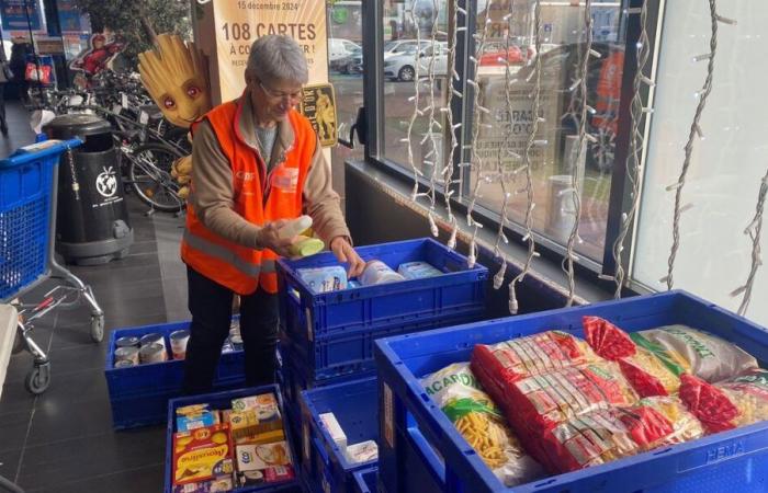 The Creuse Food Bank collecting donations in supermarkets